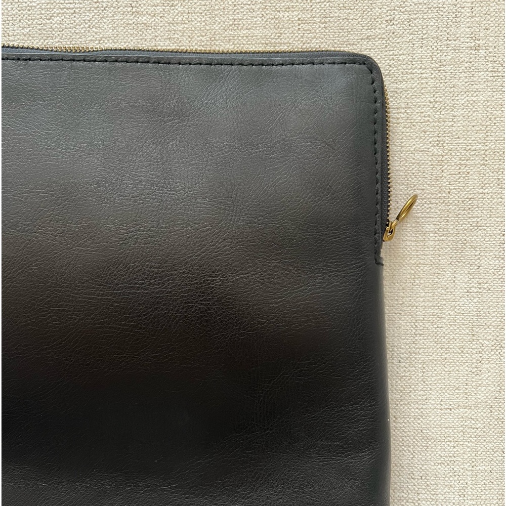 Madewell Black Leather Laptop Sleeve